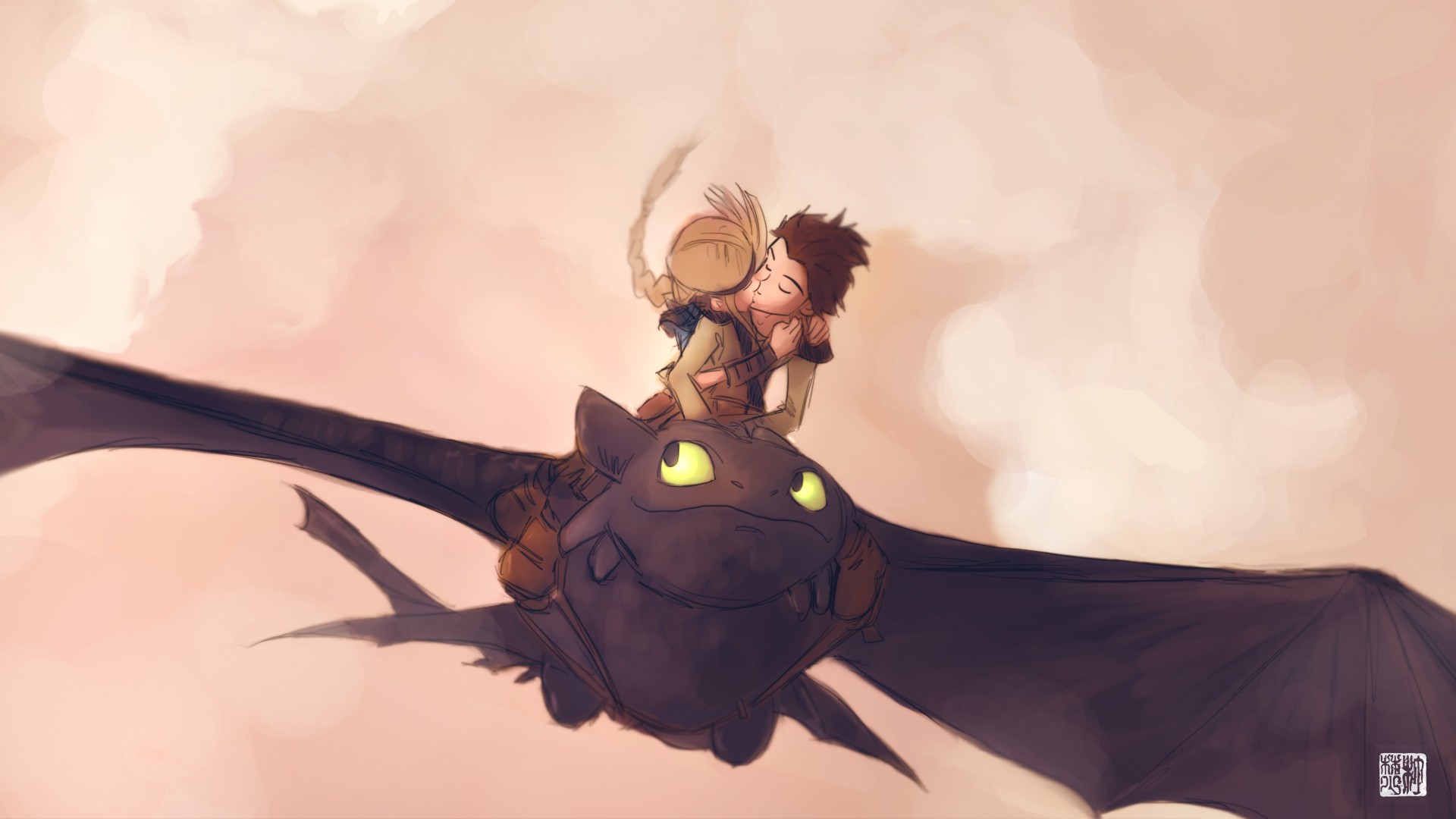 Sdentato e Hiccup in volo, 1920x1080 Full HD 1080p, Desktop