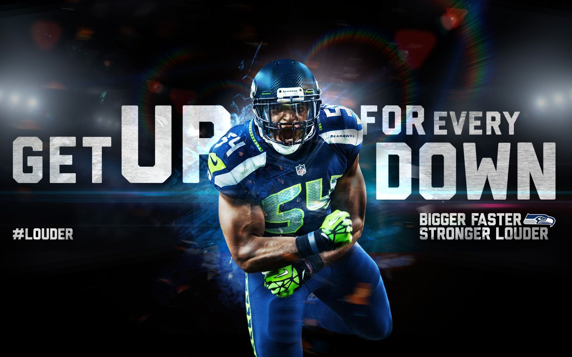 Giocatore Seattle Seahawks football americano, NFL, 1920x1200 WUXGA, Desktop
