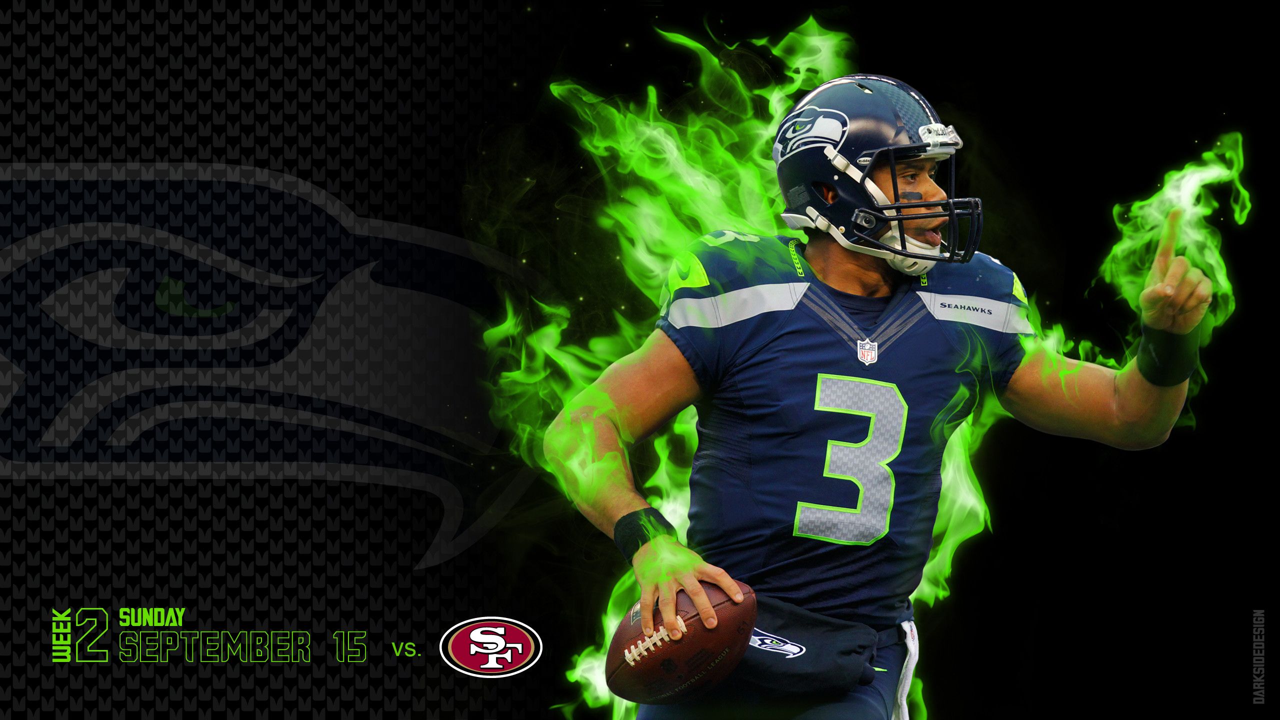 Seattle Seahawks giocatore football, 2560x1440 1440p, Desktop