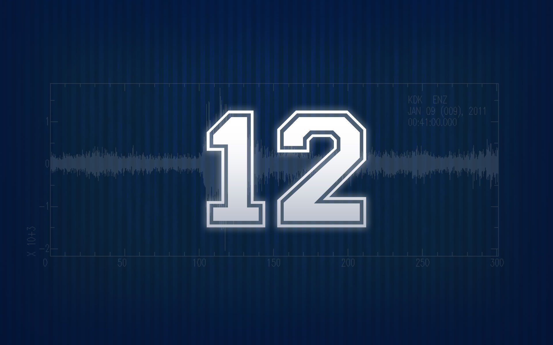 Numero 12 Seahawks blu, 1920x1200 Full HD+ WUXGA, PC