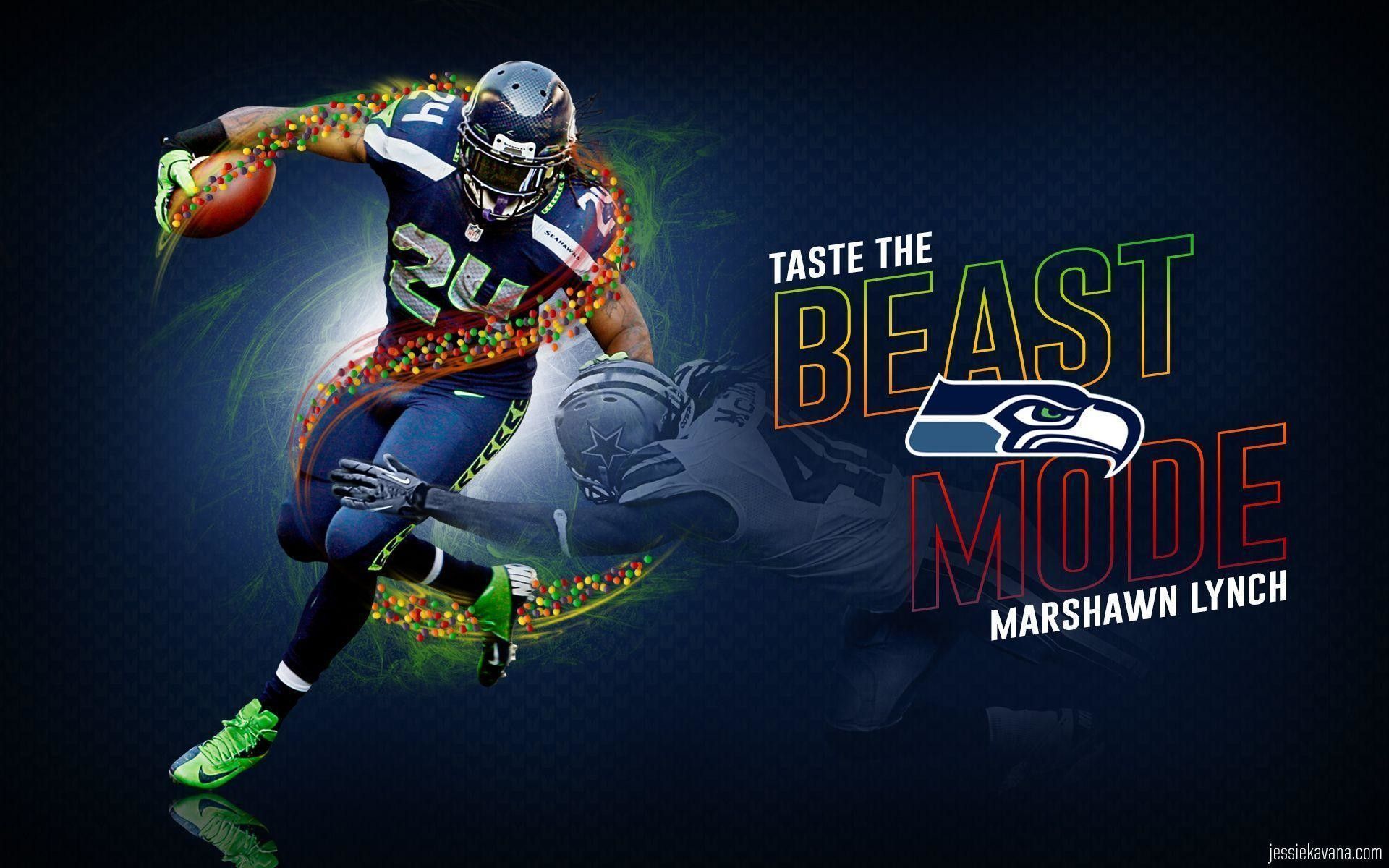 Marshawn Lynch Seattle Seahawks, 1920x1200 Full HD+, PC Desktop