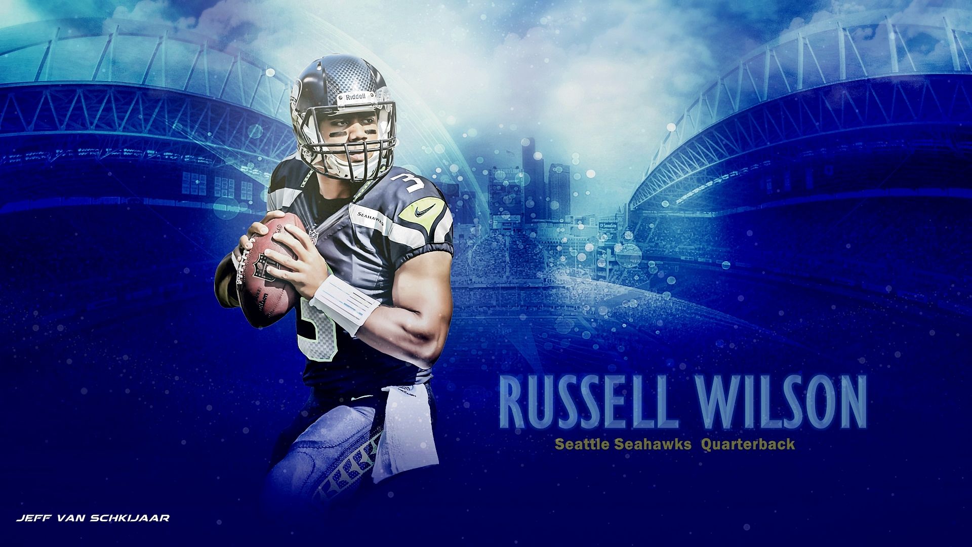 Russell Wilson Seattle Seahawks quarterback, 1920x1080 Full HD 1080p, PC Desktop