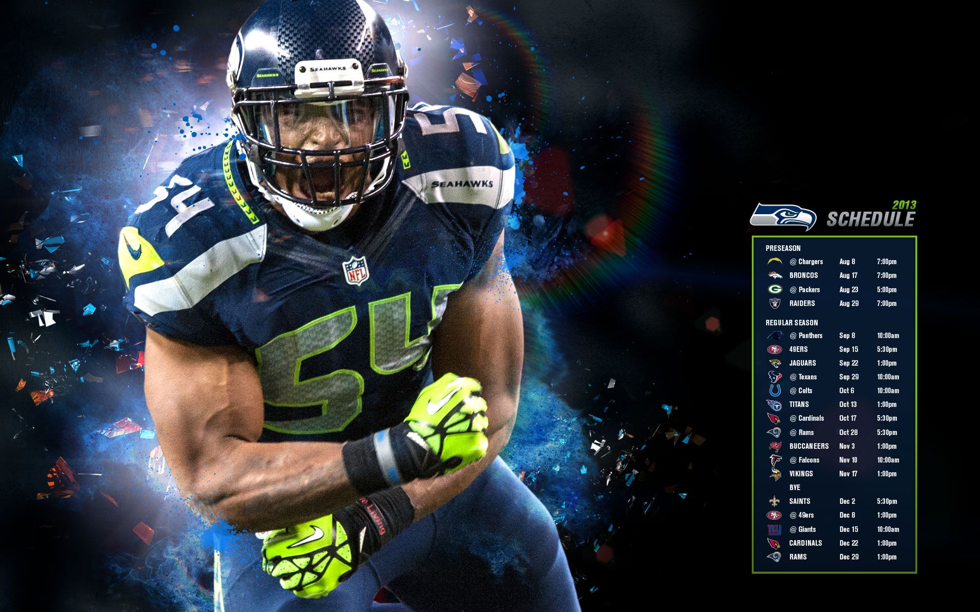 Giocatore Seahawks calendario partite, 1920x1200 Full HD+, Monitor Gaming
