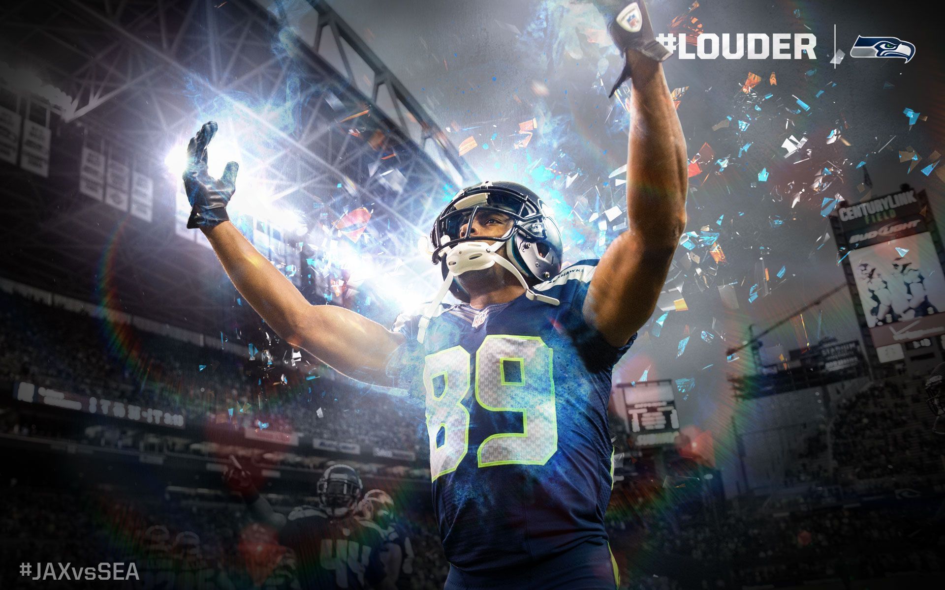 Giocatore Seattle Seahawks numero 89, 1920x1200 Full HD+ WUXGA, PC Desktop