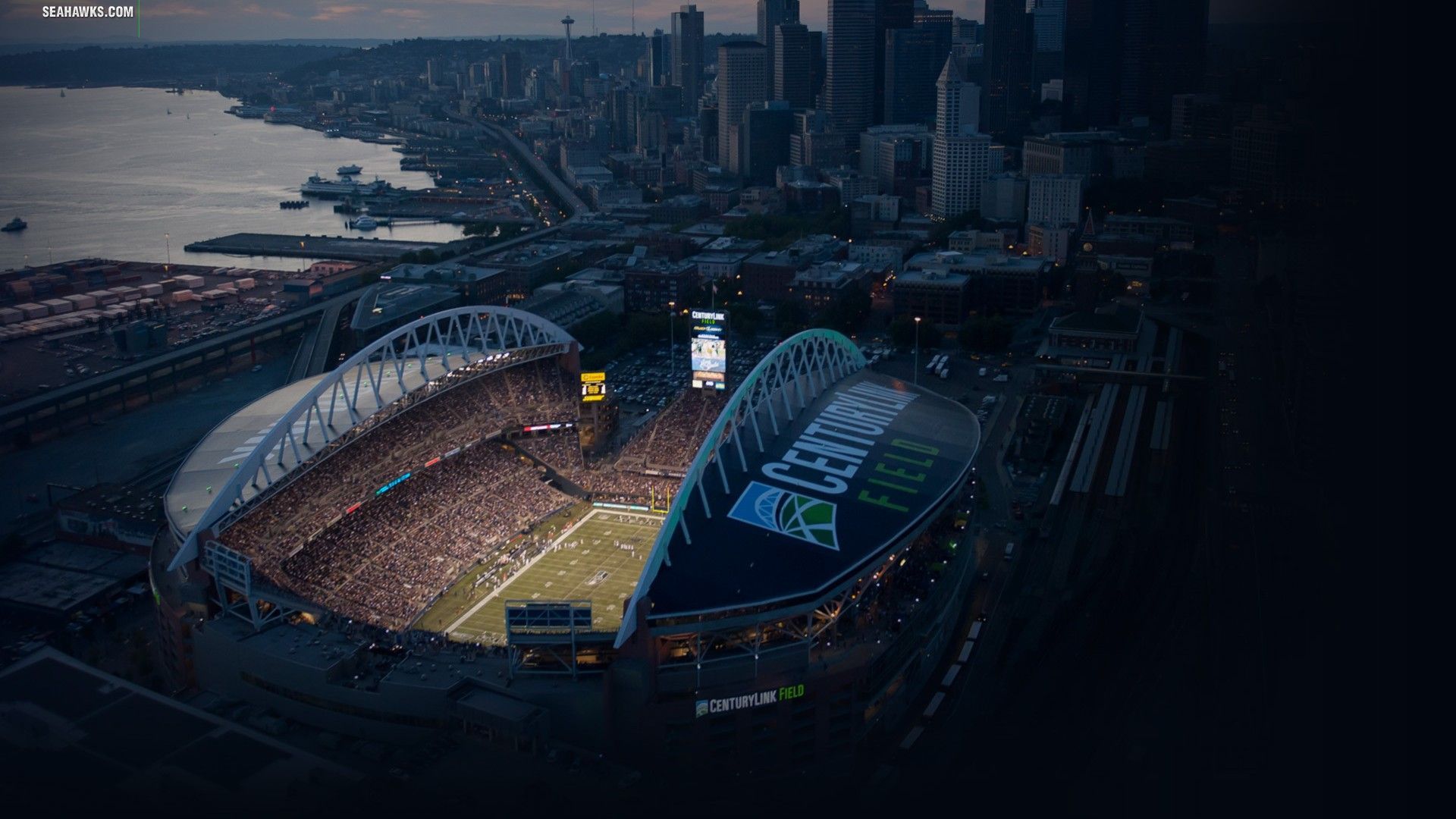 Stadio Seattle Seahawks vista aerea, 1920x1080 Full HD 1080p, PC Desktop