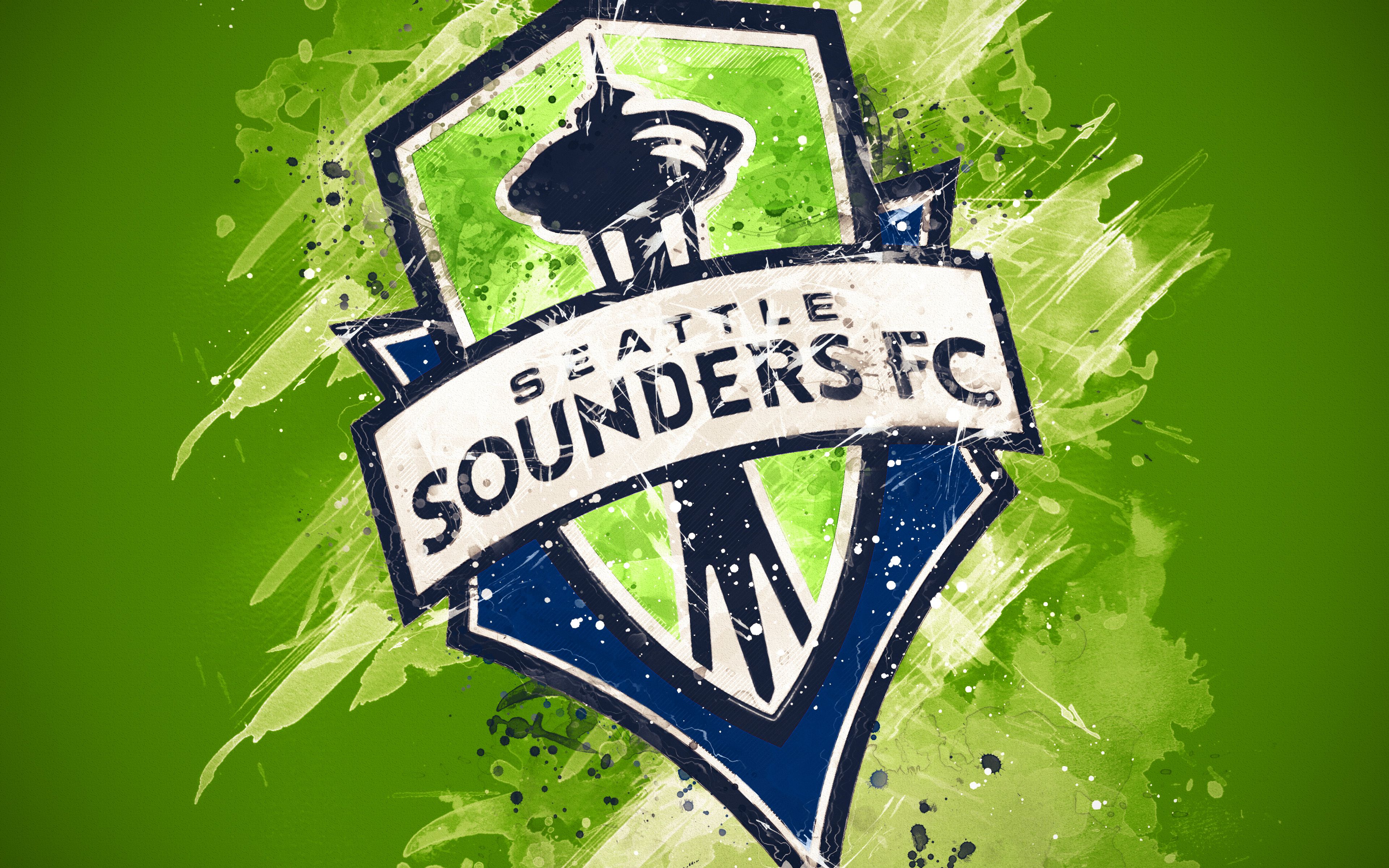 Logo Seattle Sounders FC, 3840x2400 4K Ultra HD, Monitor 4K