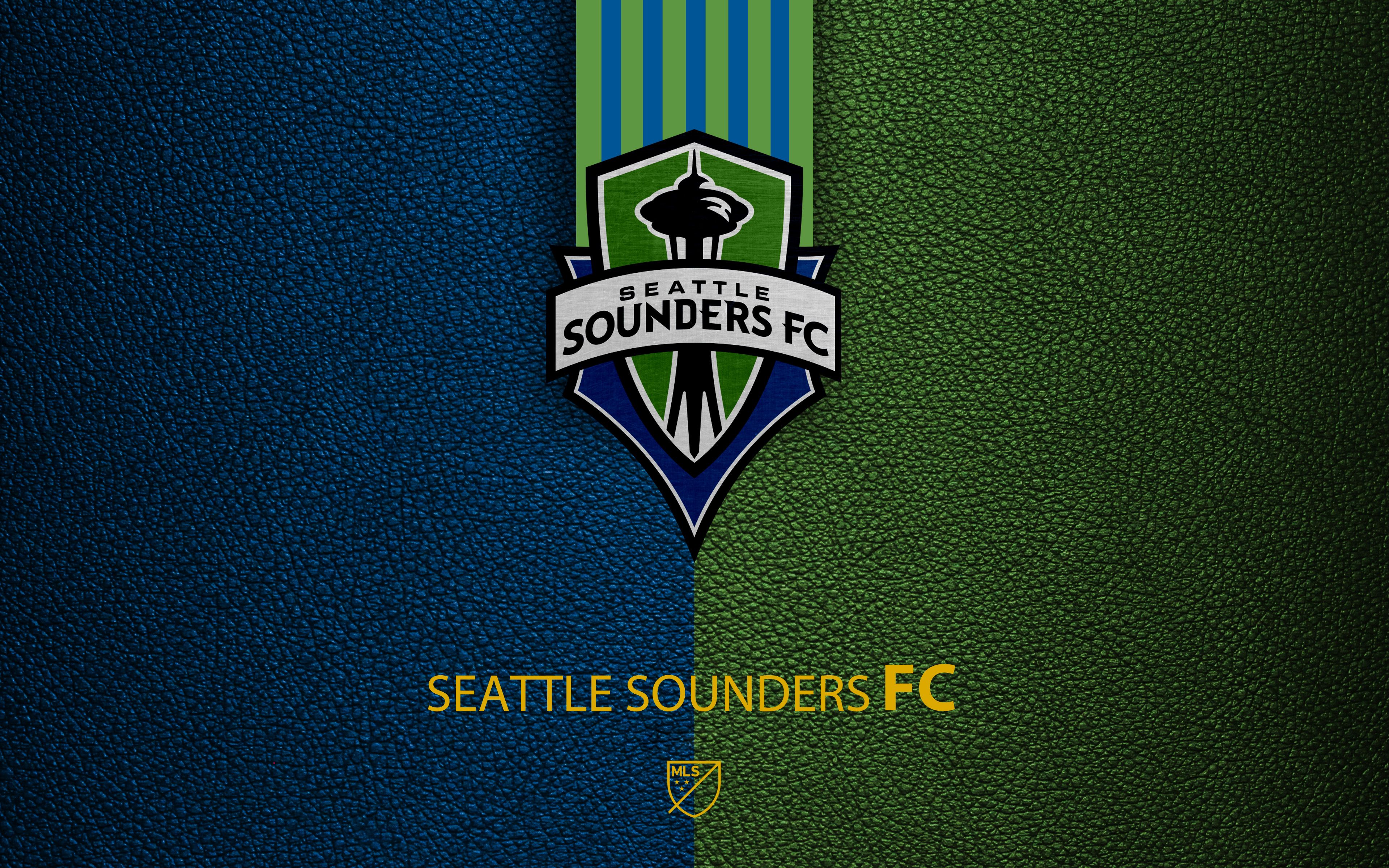 Logo Seattle Sounders FC, 3840x2400 UHD, PC 4K