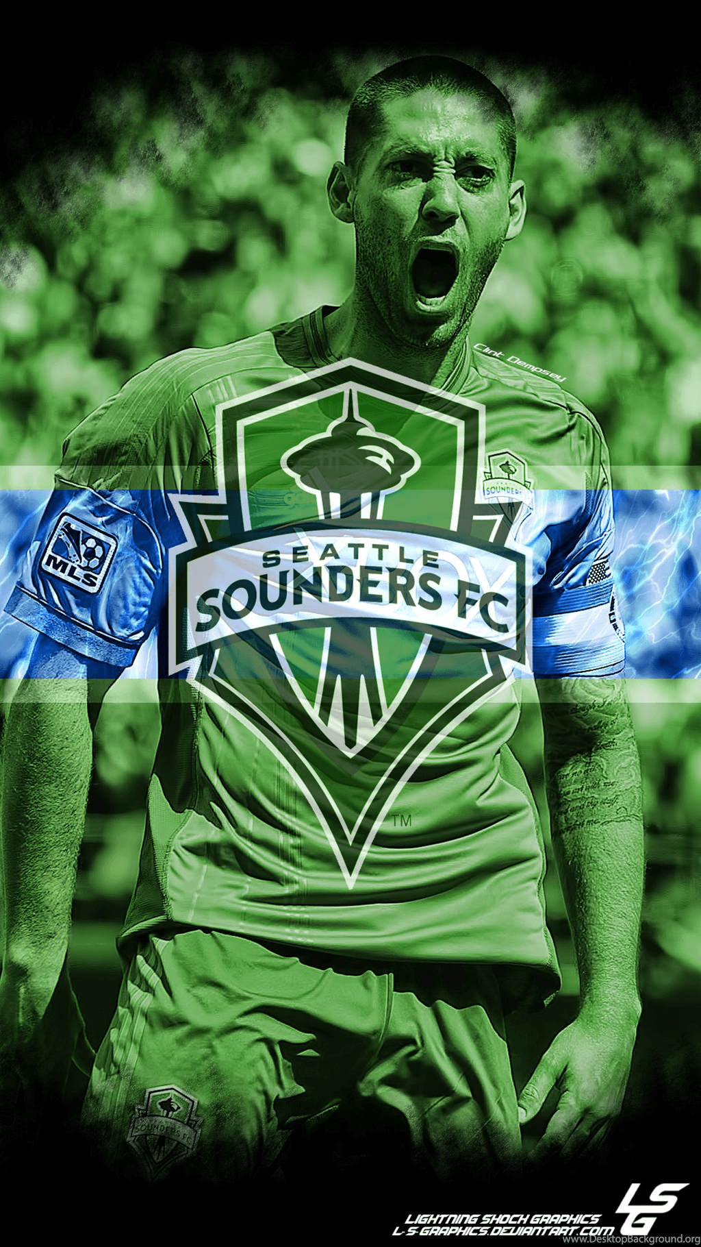 Logo Seattle Sounders FC bruciato, 1920x1200 WUXGA, PC