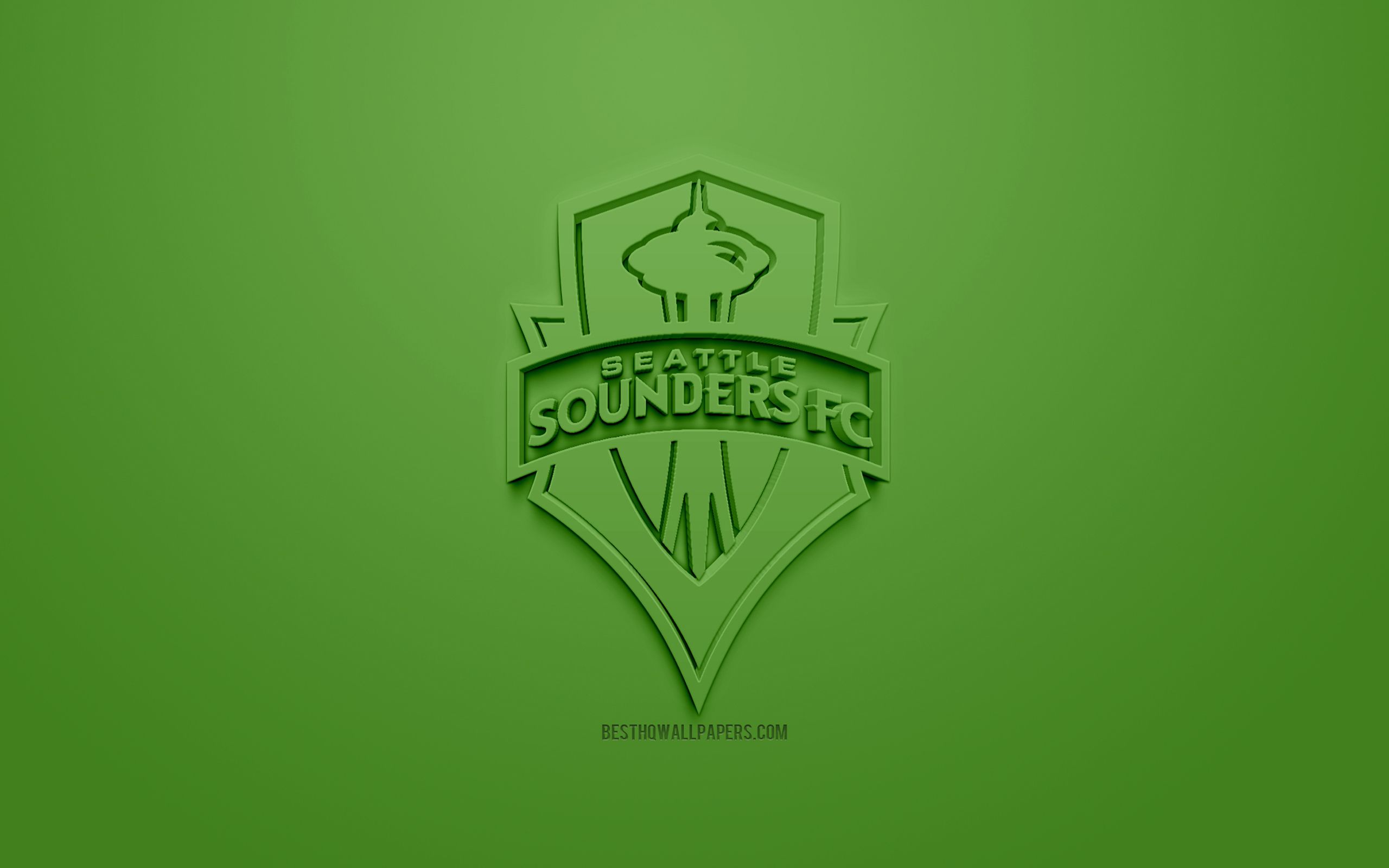 Logo 3D Seattle Sounders FC, 2560x1600 2K+, Desktop