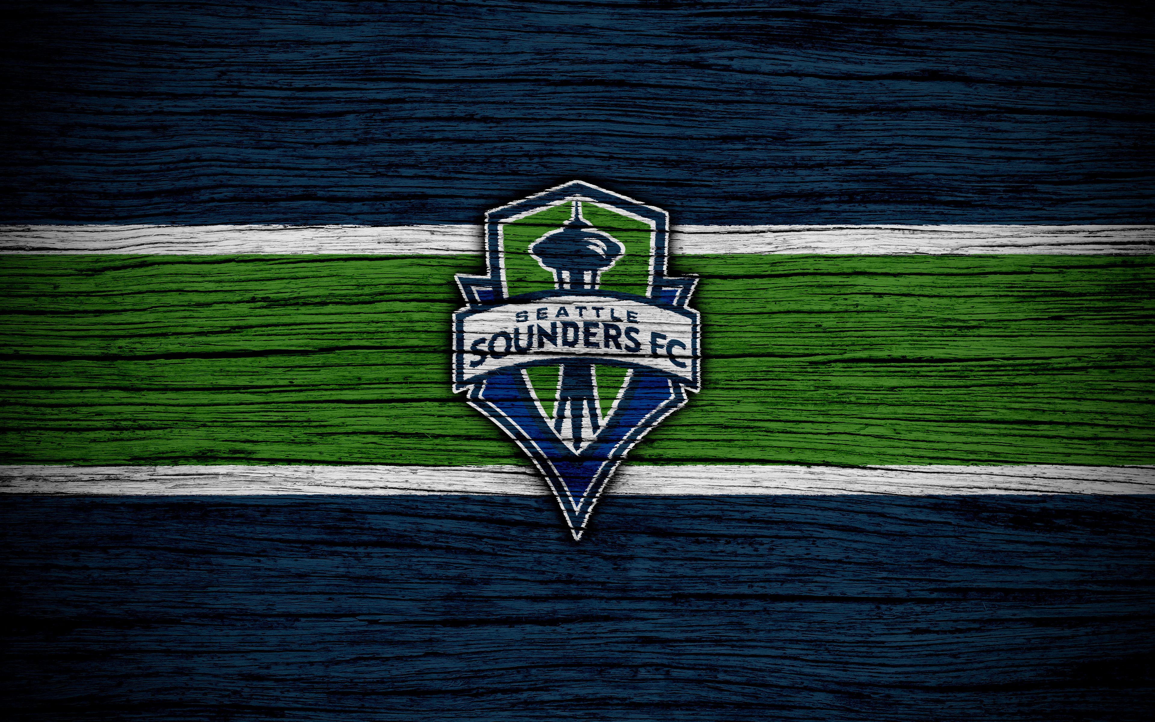 Logo Seattle Sounders FC, MLS, 3840x2400 UHD, PC 4K