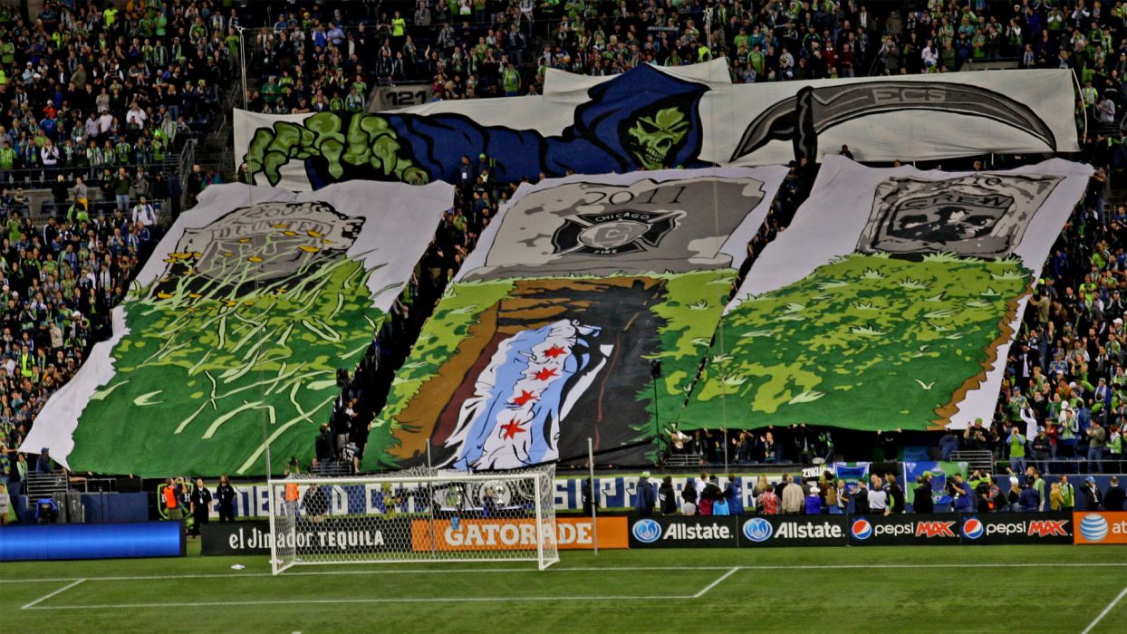 Stadio calcio tifosi coreografia, 1400x1050 HD, Desktop
