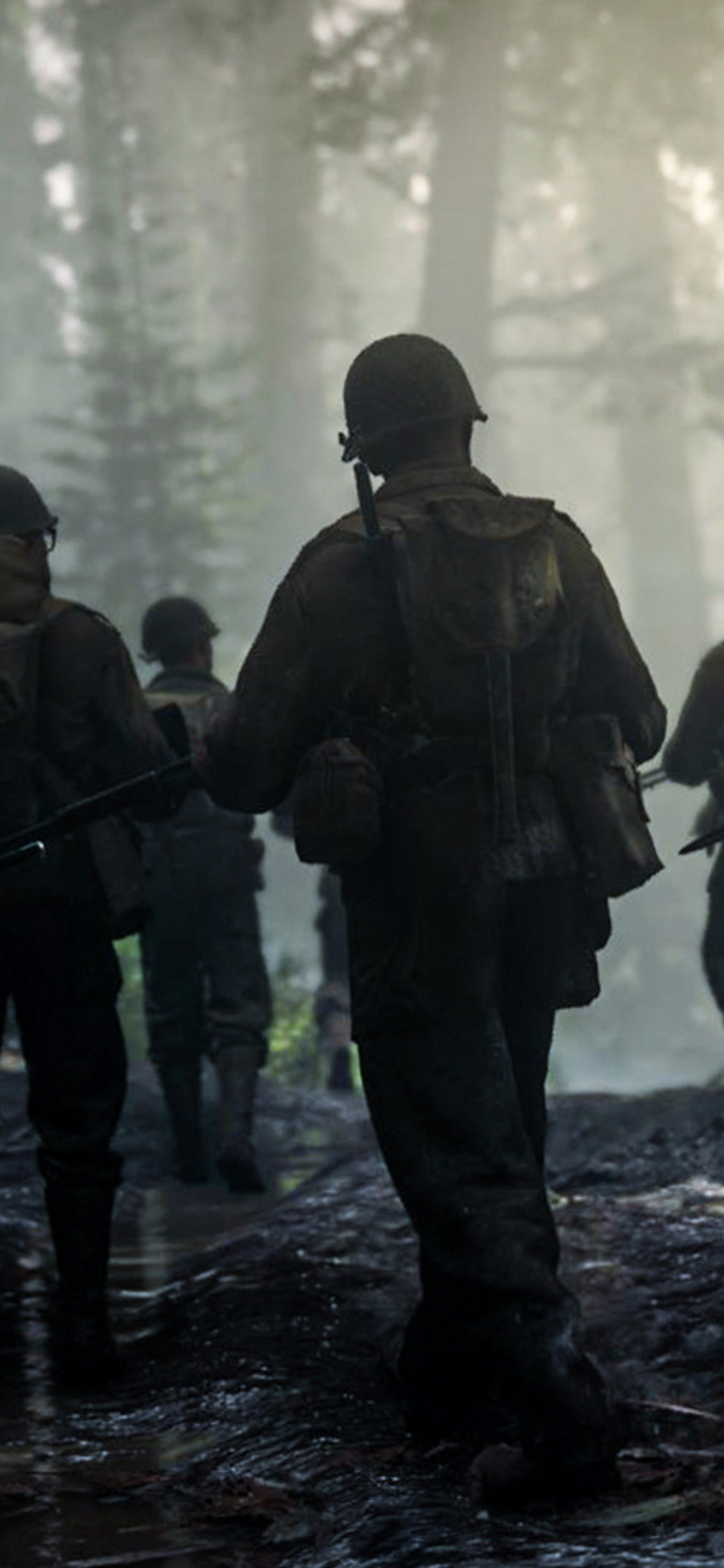 Soldati Call of Duty WW2, sparatutto FPS, 1125x2436 Verticale, Mobile