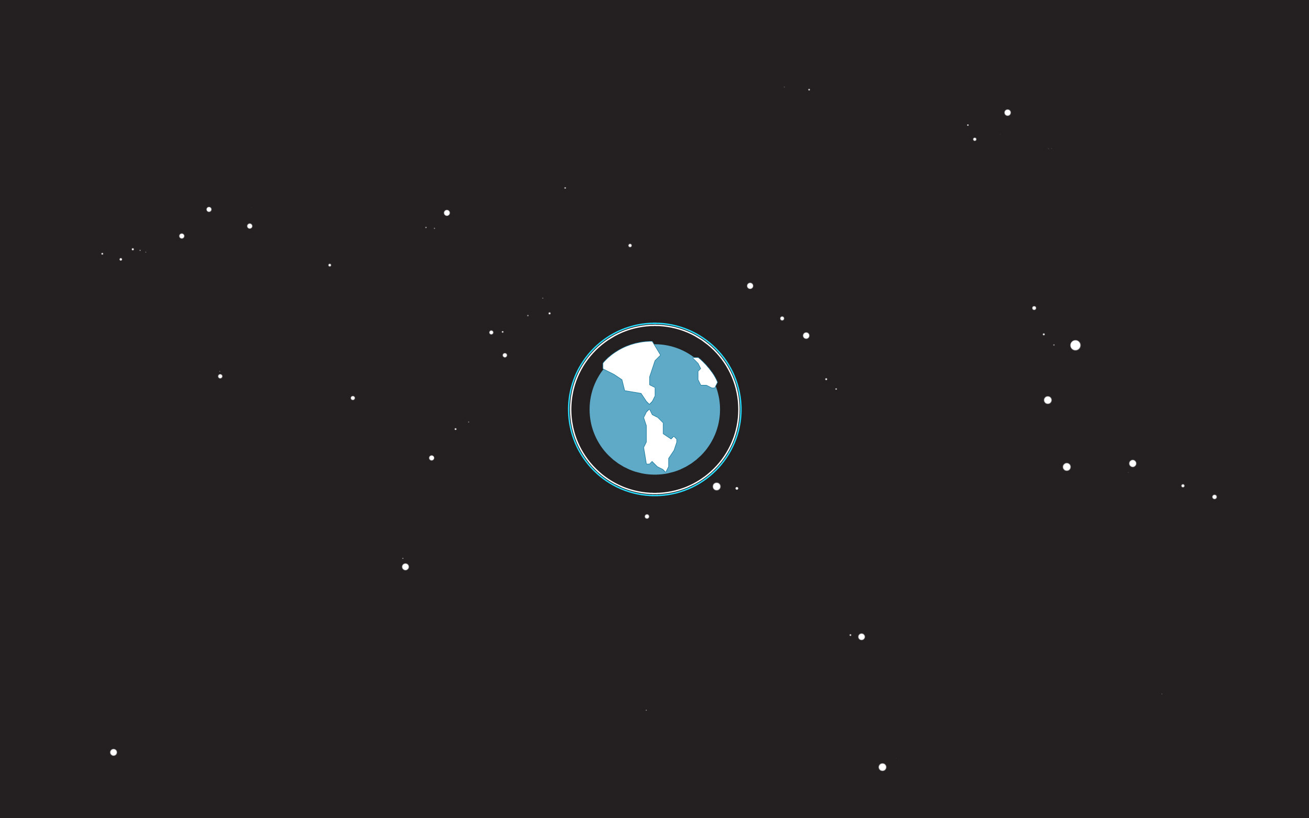pianeta terra minimalista stelle, 2560x1600 2K+, Desktop