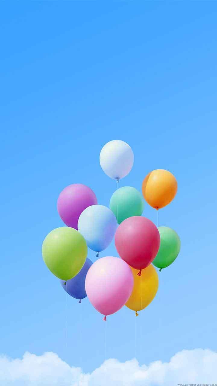 Palloncini colorati cielo blu, 720x1280 Verticale, Mobile