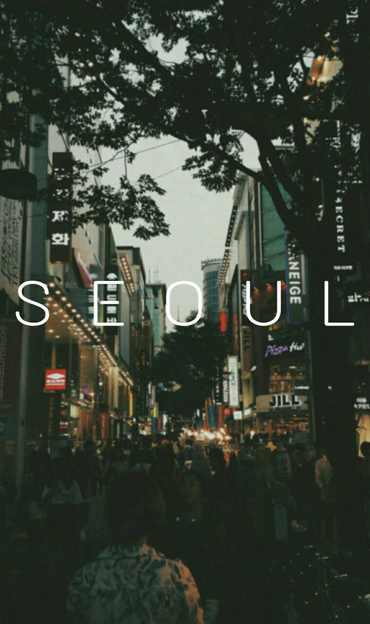 Strada notturna Seoul Corea, 759x1280 Full HD Verticale, iPhone Pro Max