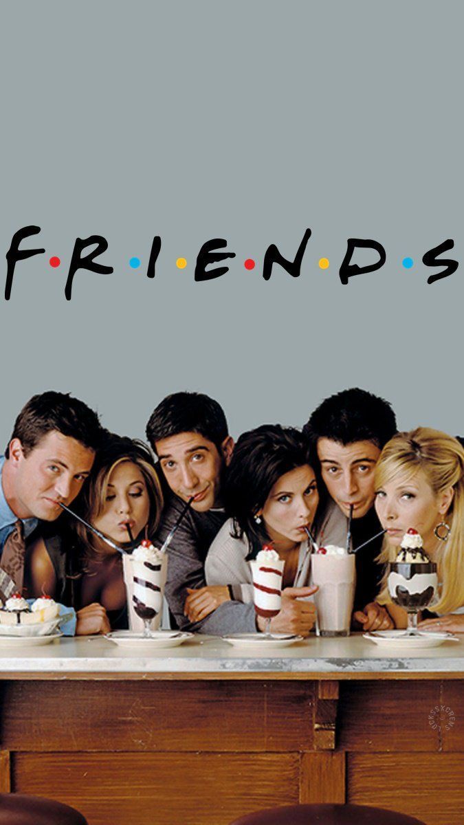 Cast Friends con frappè, 675x1200 Full HD Verticale, Smartphone