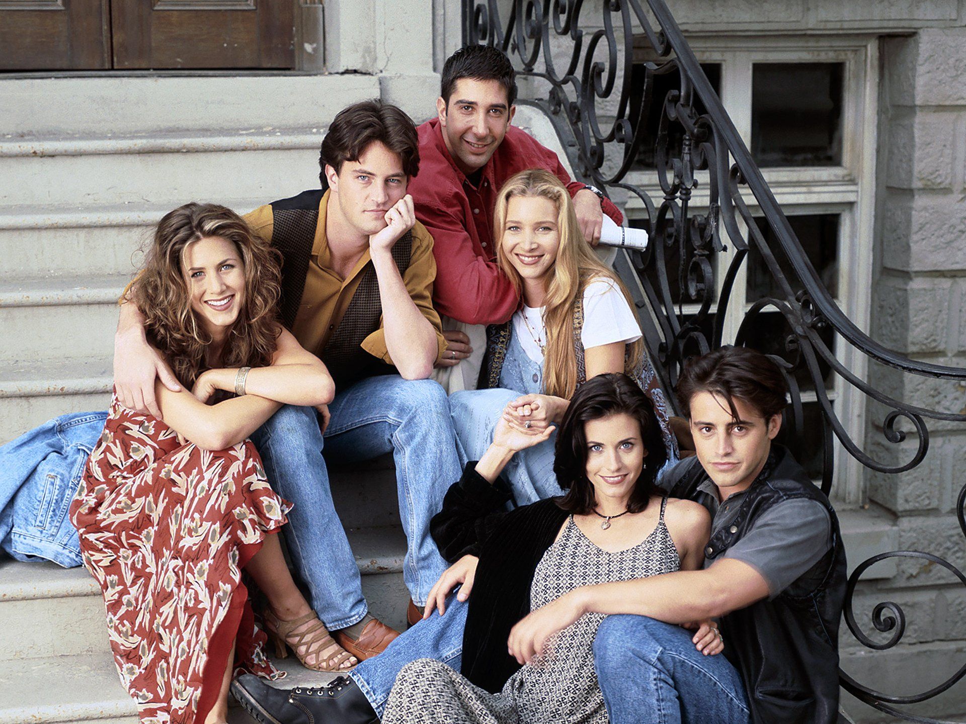Cast serie TV Friends scale, 1920x1440 WUXGA, PC Desktop