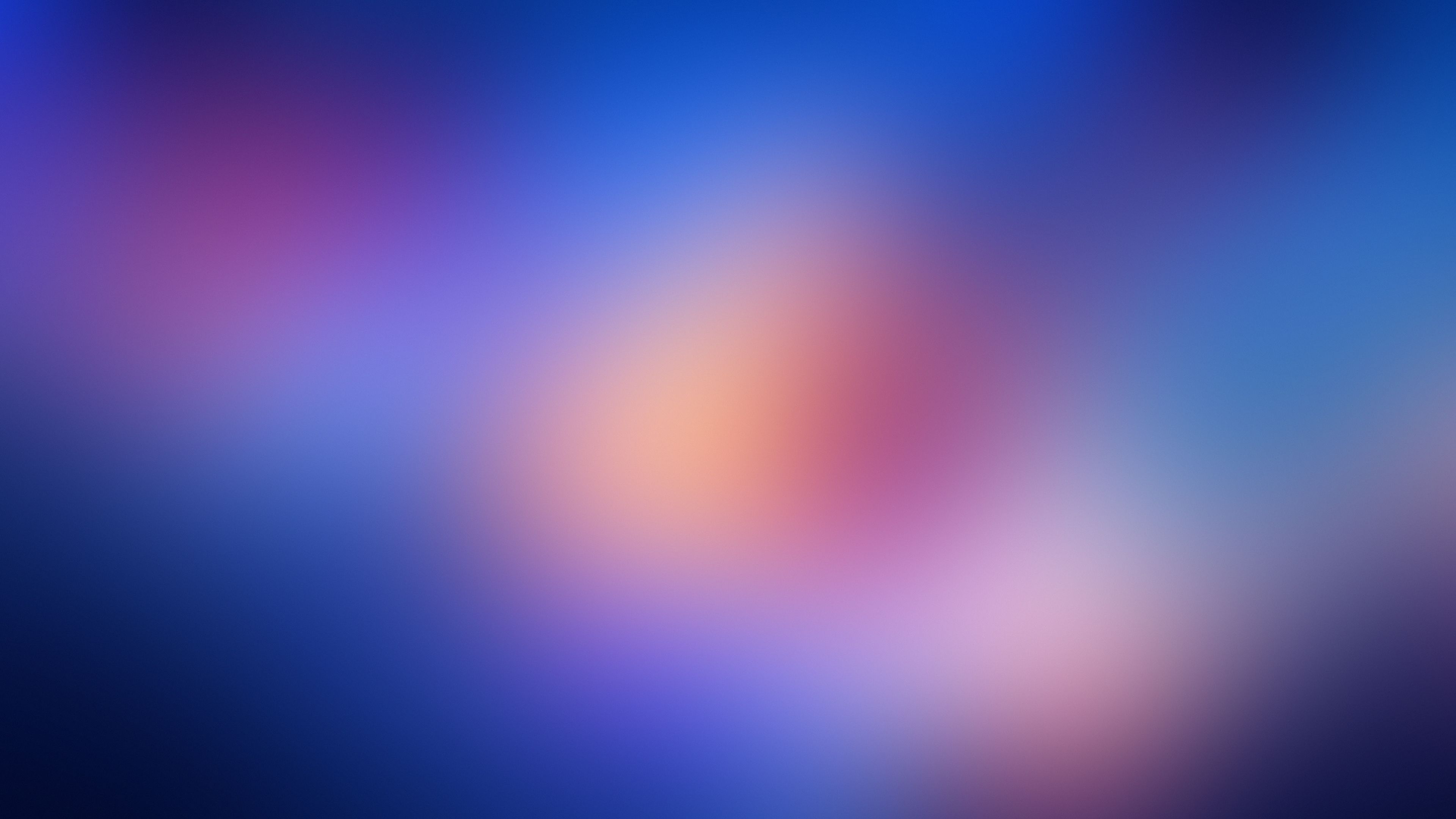 Sfocatura astratta blu arancione, 3840x2160 UHD, PC 4K