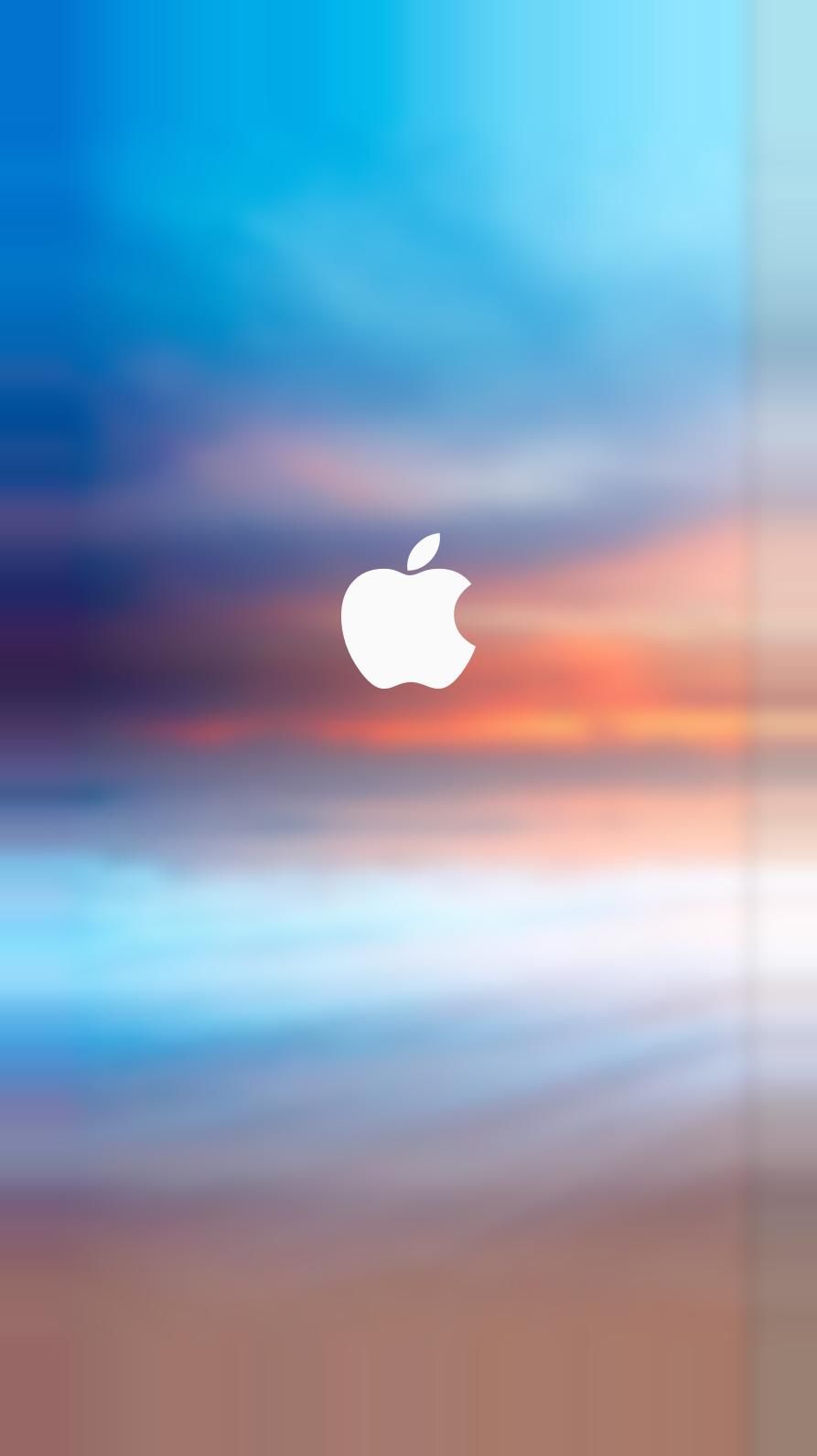 Logo Apple sfondo sfocato, azienda tech, 893x1592 Verticale, Mobile