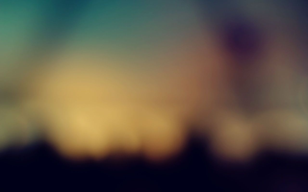 Tramonto sfocato silhouette, 1280x800 720p, PC