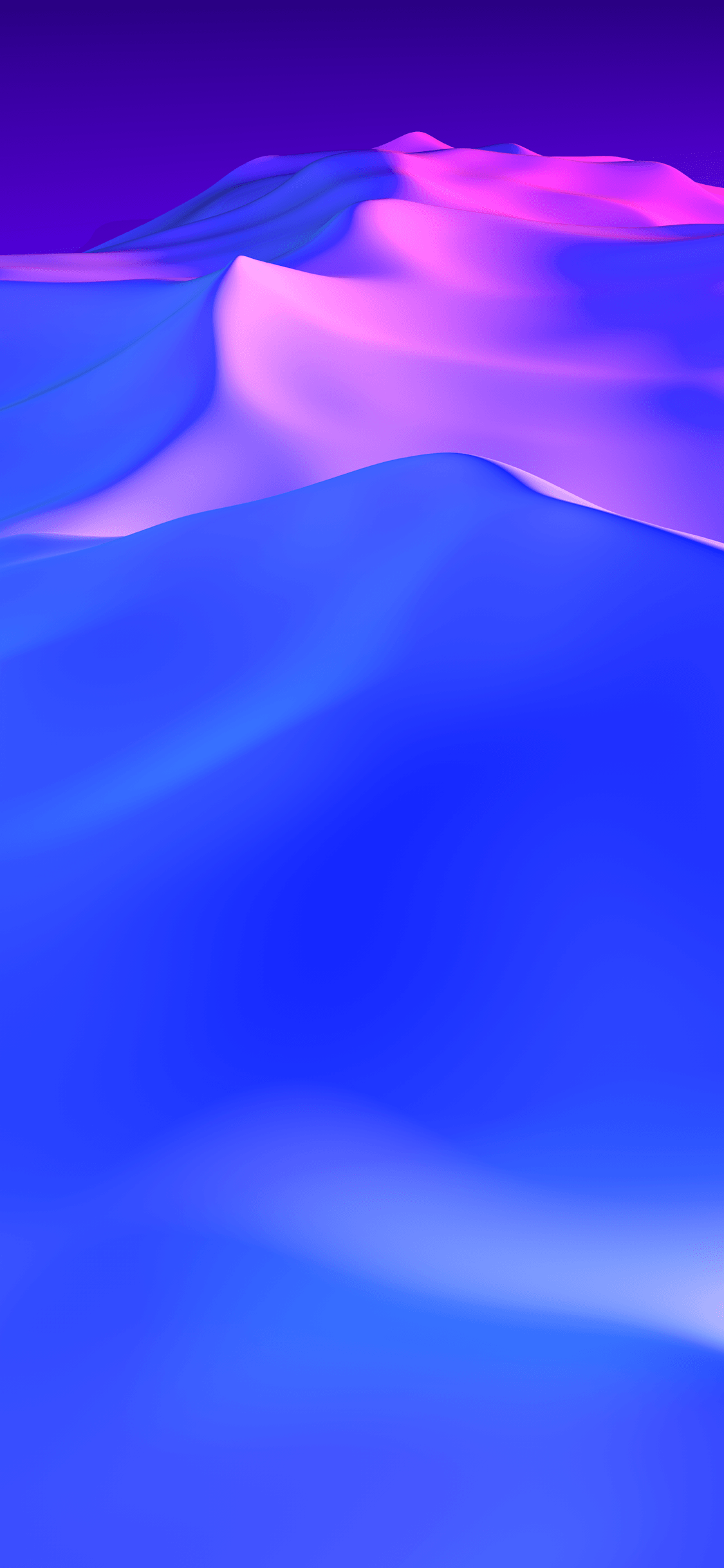 Dune astratte blu e rosa, sfondi iPhone, 1125x2436 Verticale, iPhone Air