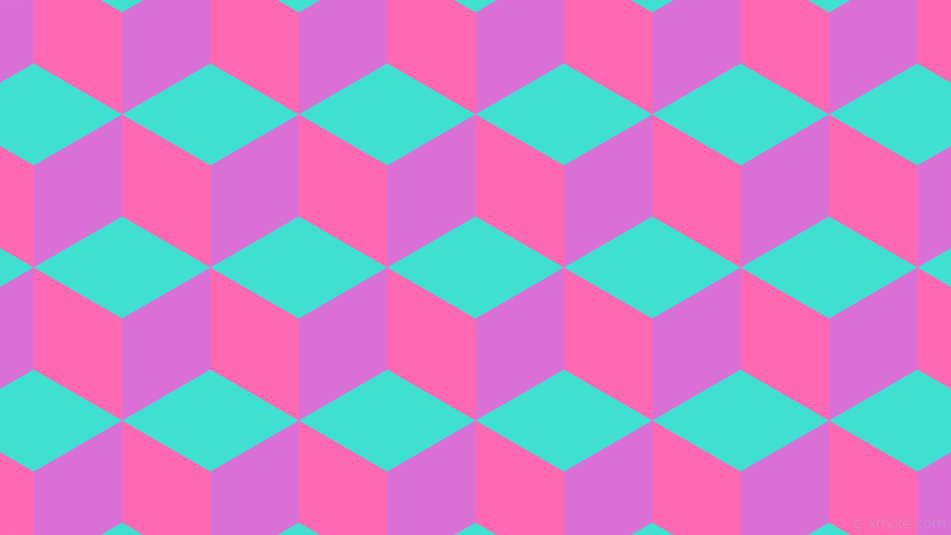 Motivo geometrico rosa turchese, 1920x1080 Full HD, Laptop
