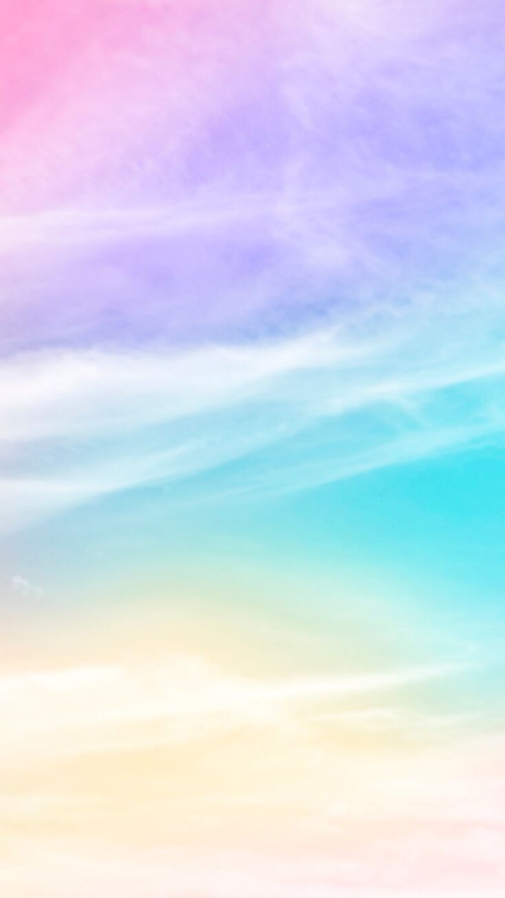 Sfumature pastello cielo colorato, 736x1308 Full HD Verticale, Smartphone