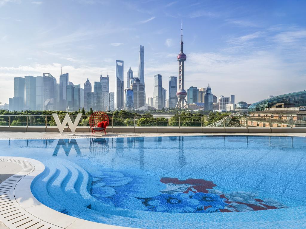 Skyline Shanghai al tramonto, 4000x2250 Ultra HD, 4K TV