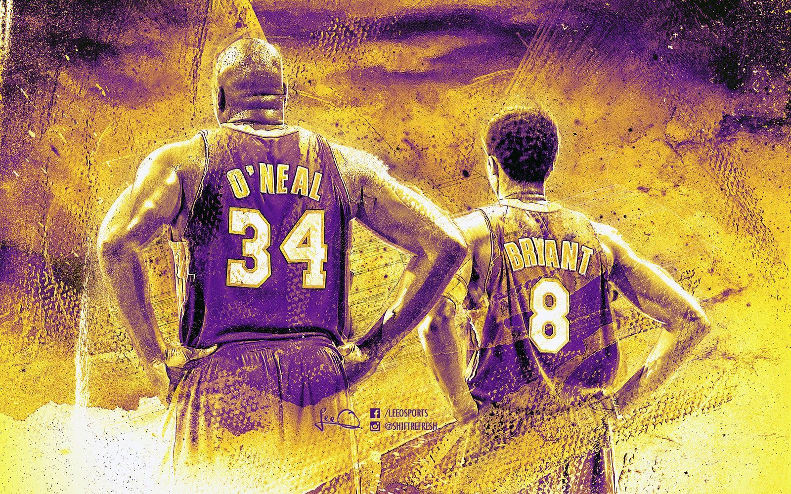 Shaq e Kobe Lakers, 1600x1000 900p, MacBook Air