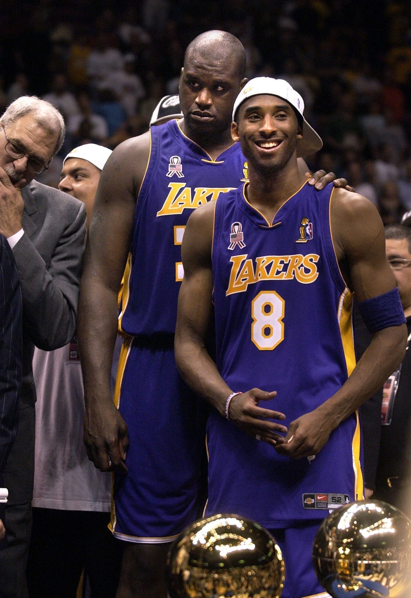Shaq e Kobe Lakers trofei, Los Angeles Lakers, 1374x2000 Verticale, Mobile