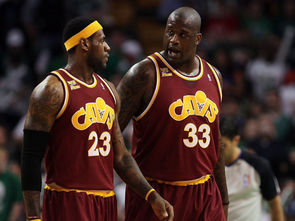 LeBron James e Shaquille O'Neal, Cavaliers, 1024x768 HD, PC