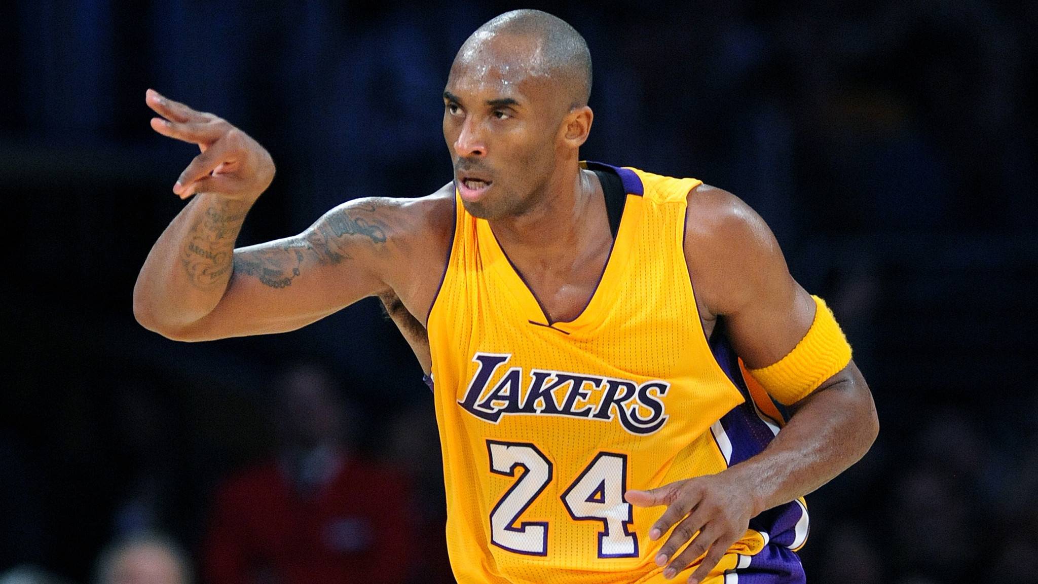 Kobe Bryant maglia Lakers, Black Mamba, 2048x1152 2K, Desktop