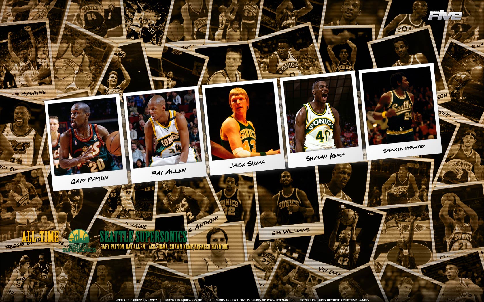 Giocatori Seattle SuperSonics basket, 1200x800 HD, Desktop