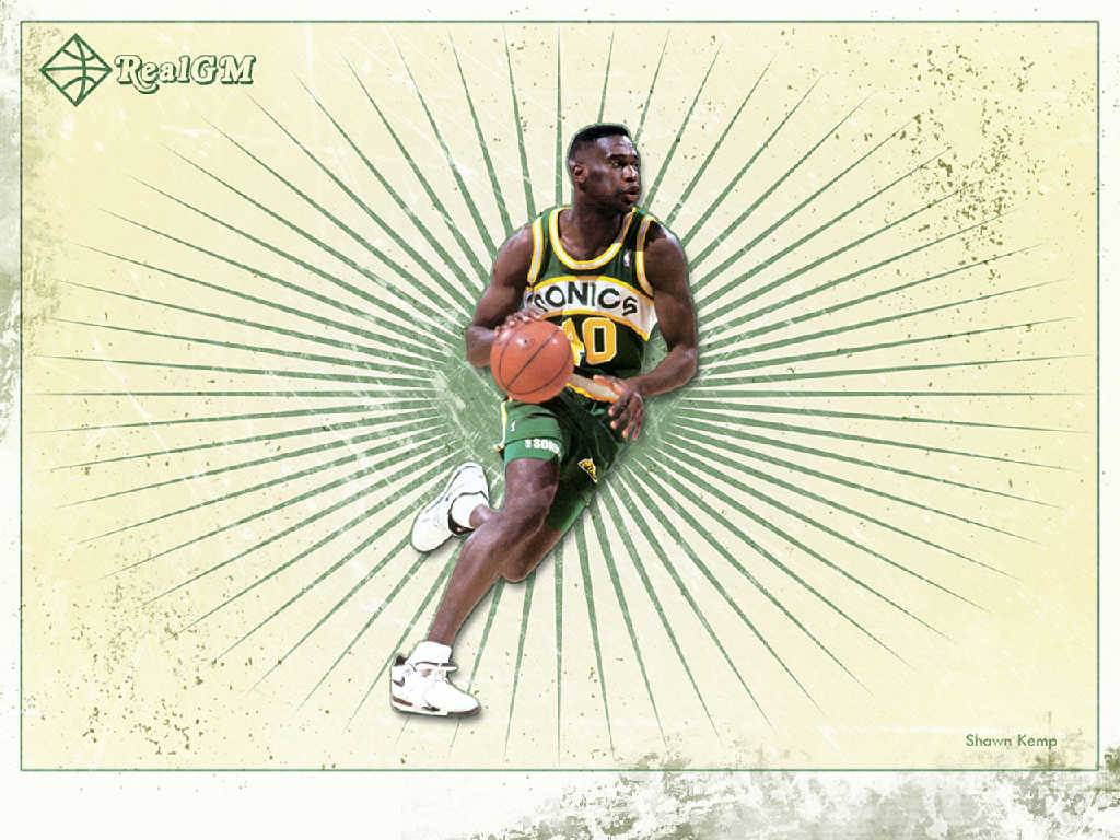 Shawn Kemp schiacciata basket, 1024x768 HD, Laptop