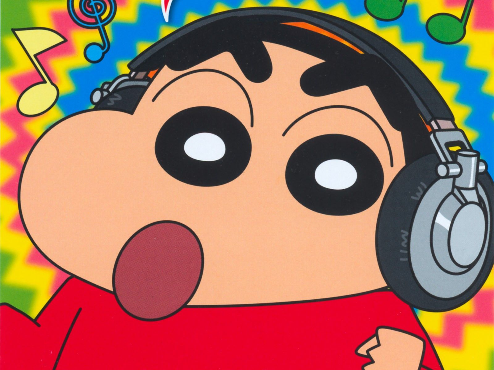 Shin-chan con cuffie musica, 1600x1200 HD, ROG Asus Laptop