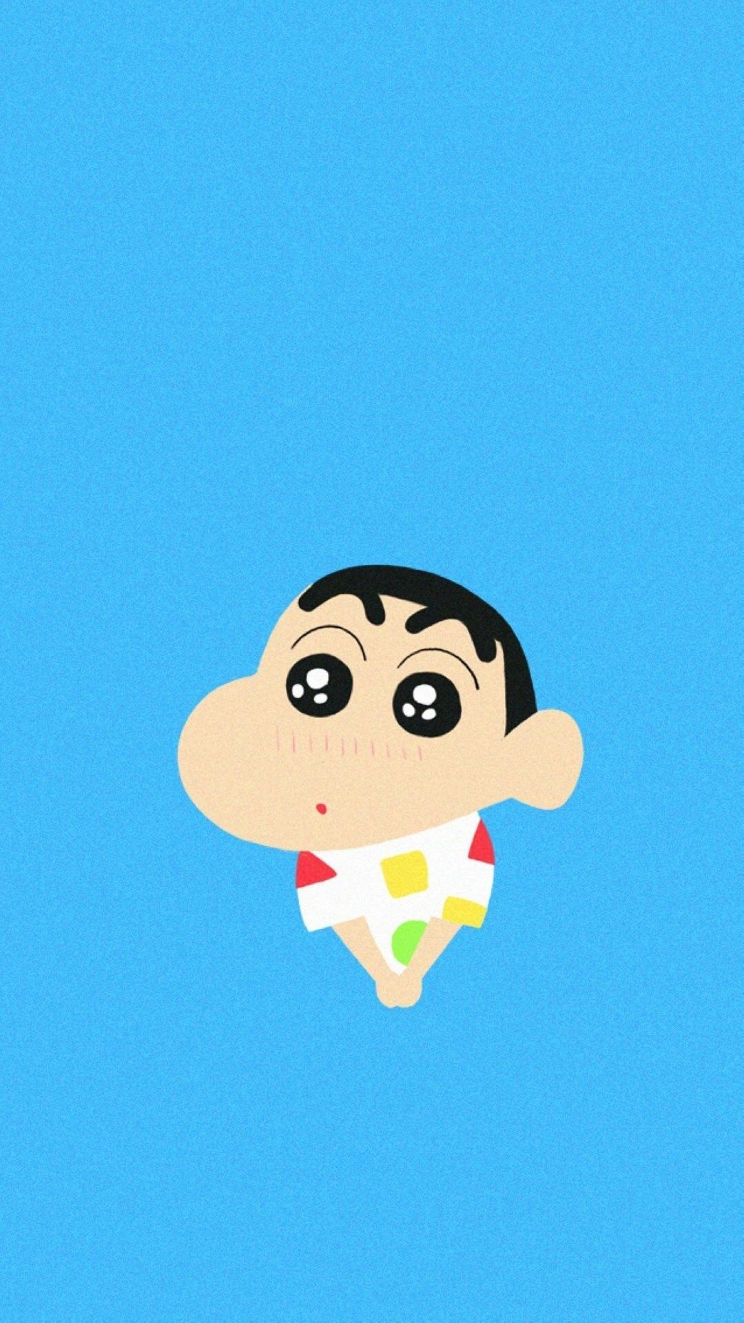 Shin-chan volto sfondo azzurro, 1080x1920 Full HD Verticale, Samsung Galaxy