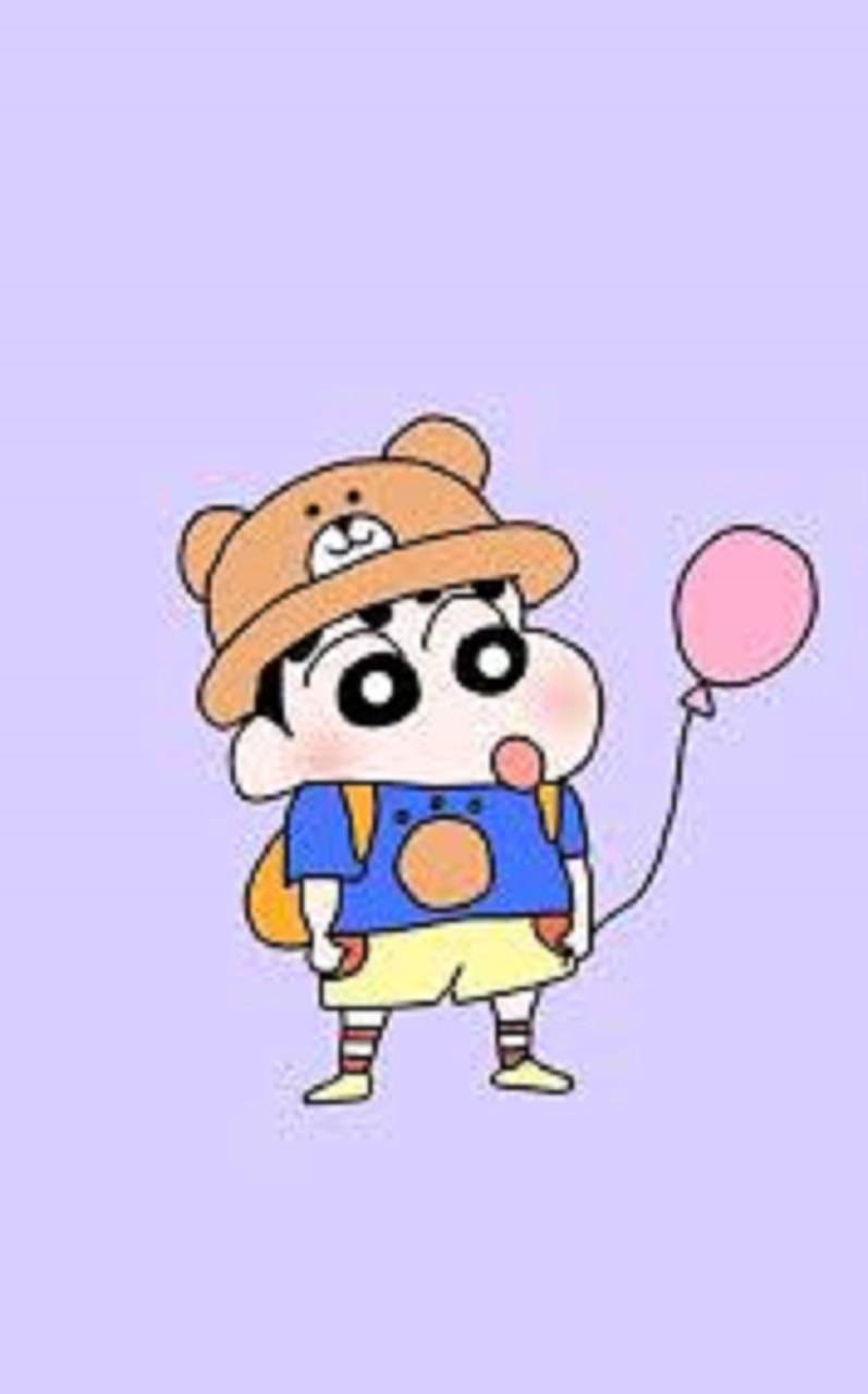 Shin-chan con palloncino rosa, 797x1280 Full HD Verticale, Smartphone