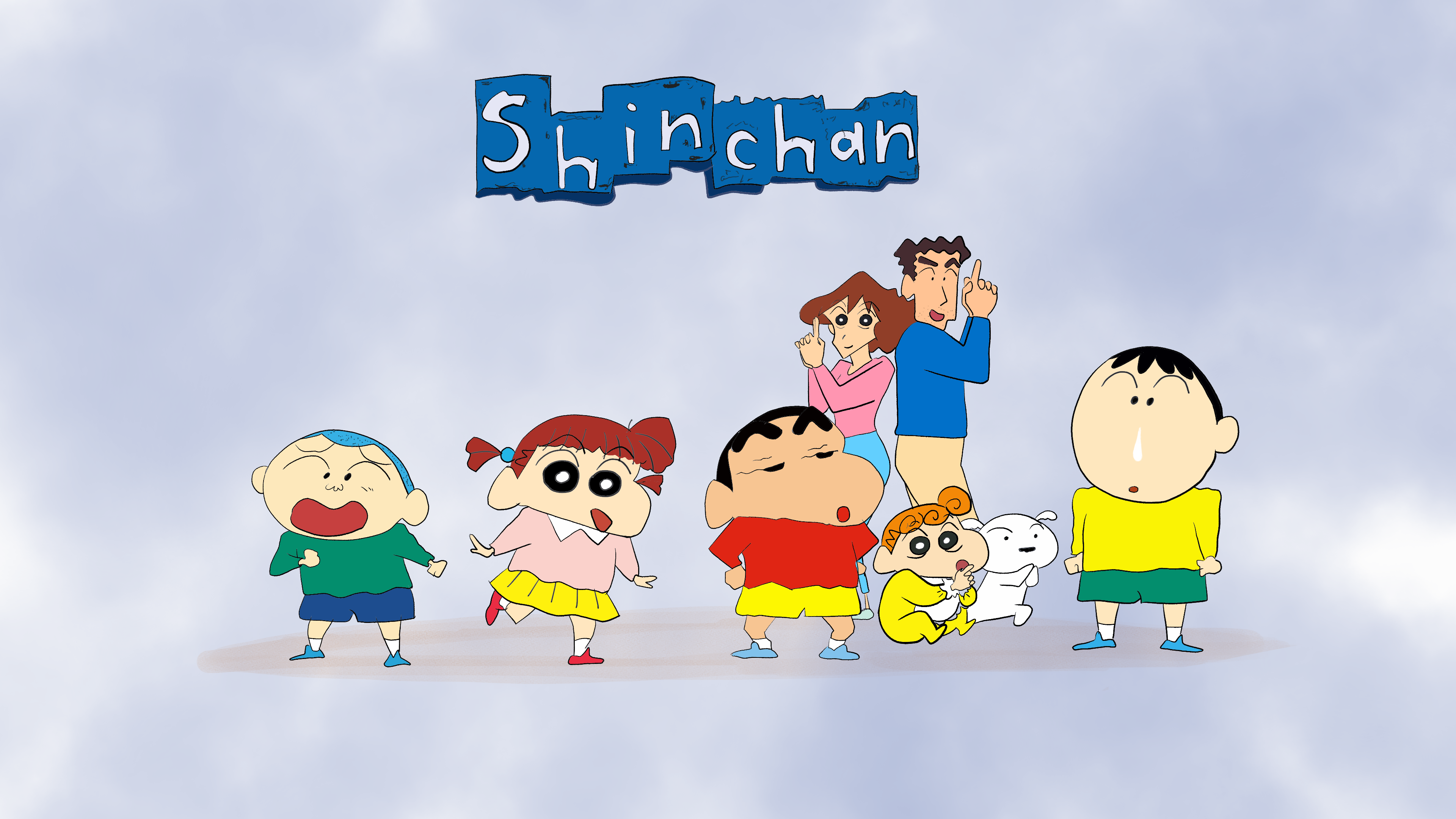 Personaggi Shin-chan cartone animato, 3840x2160 4K, Desktop 4K