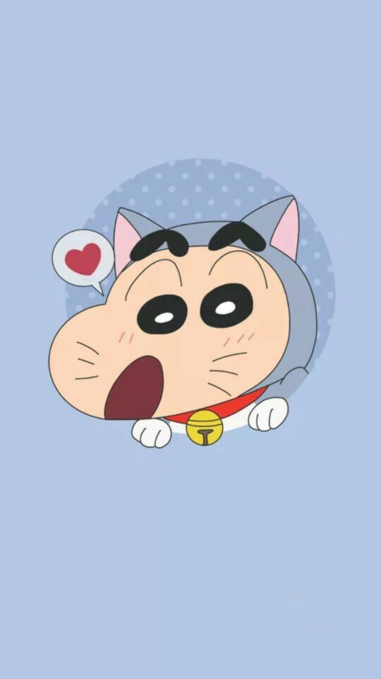 Shin-chan travestito da gatto, 1280x2276 Full HD Verticale, iPhone