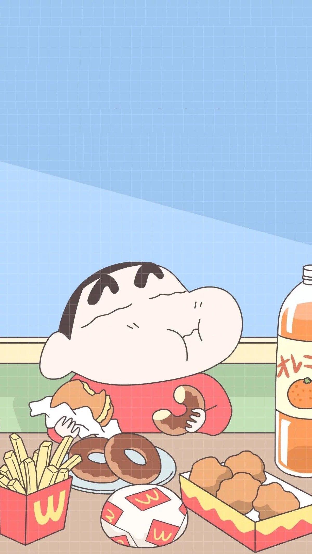 Shin Chan cibo tavola, 1200x2130 Verticale, Telefono