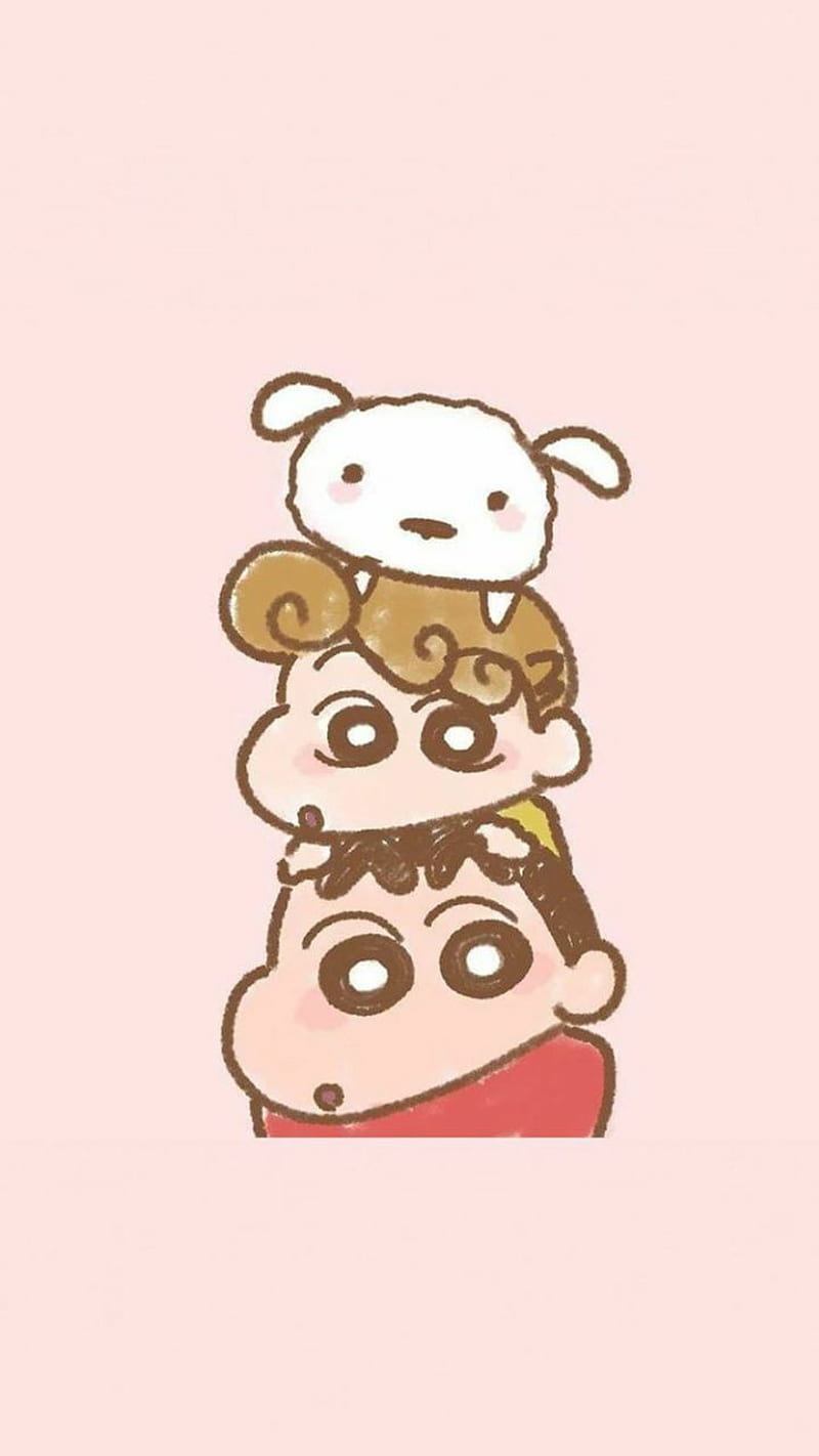 Shin-chan impilato con peluche, 800x1422 Verticale, OnePlus
