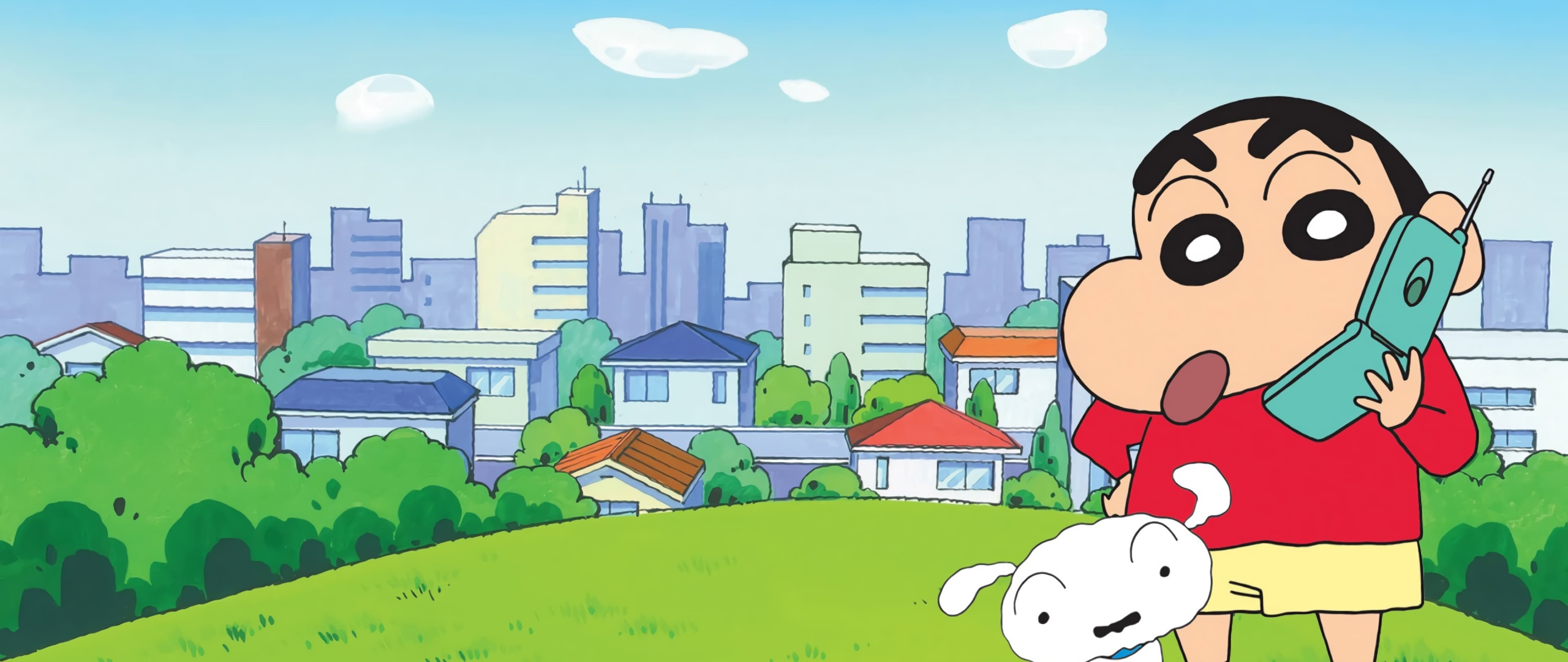 Shin-chan e Shiro parco, 2560x1080 21:9, Monitor Gaming