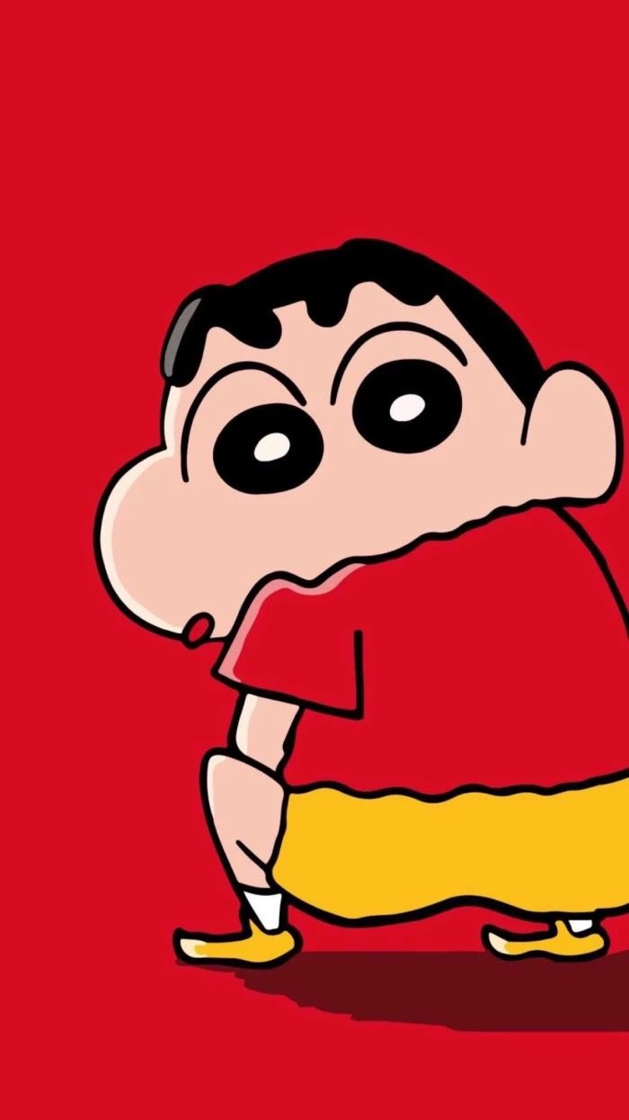 Shin-chan sfondo rosso, 700x1245 Full HD Verticale, iPhone
