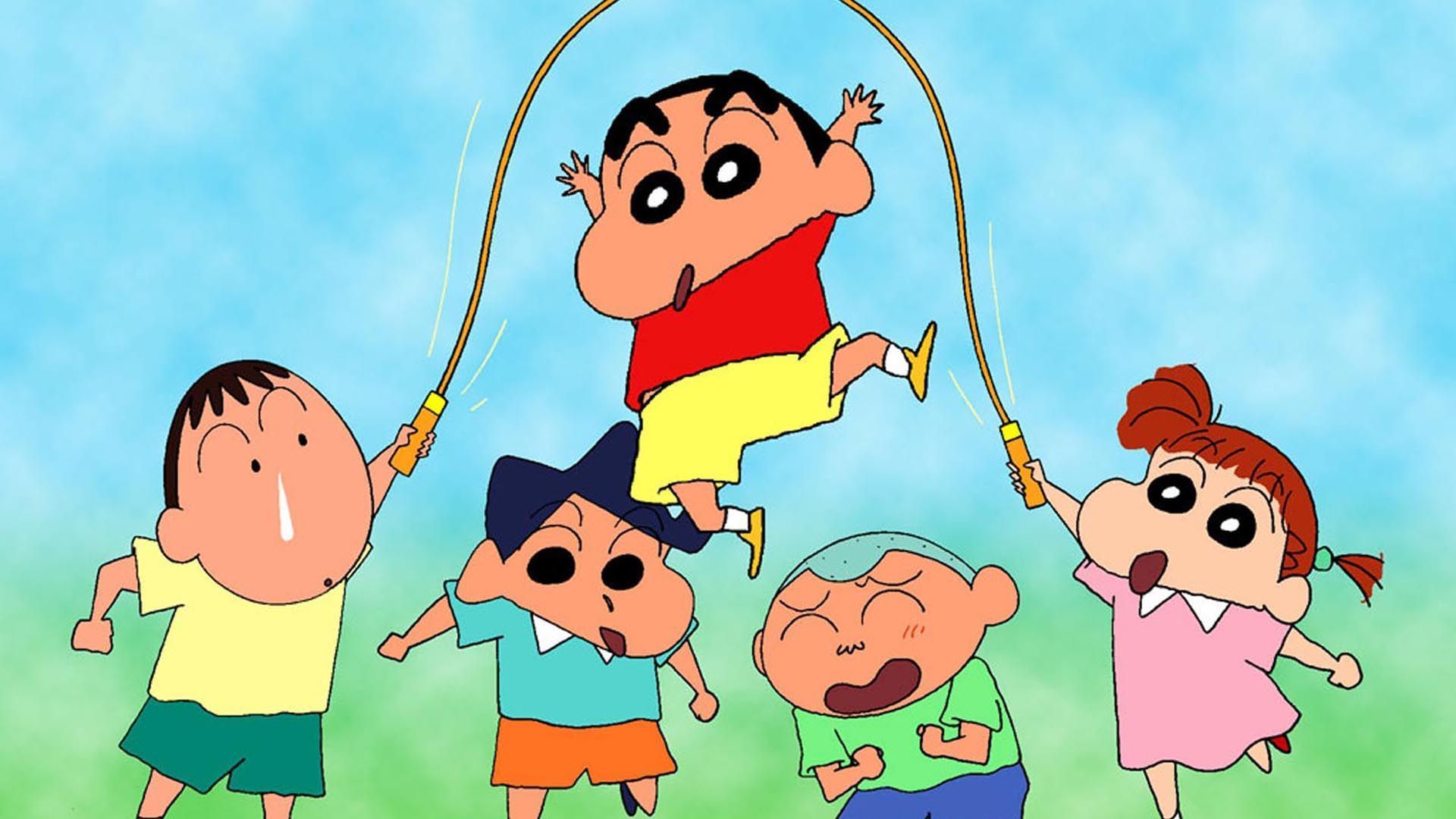 Shin Chan e amici saltano, 1920x1080 Full HD, PC
