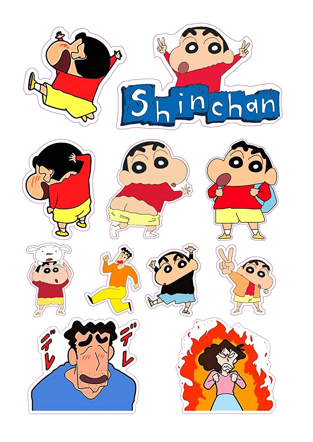 Shin-chan adesivi personaggi cartone, 1062x1500 Full HD Verticale, Smartphone