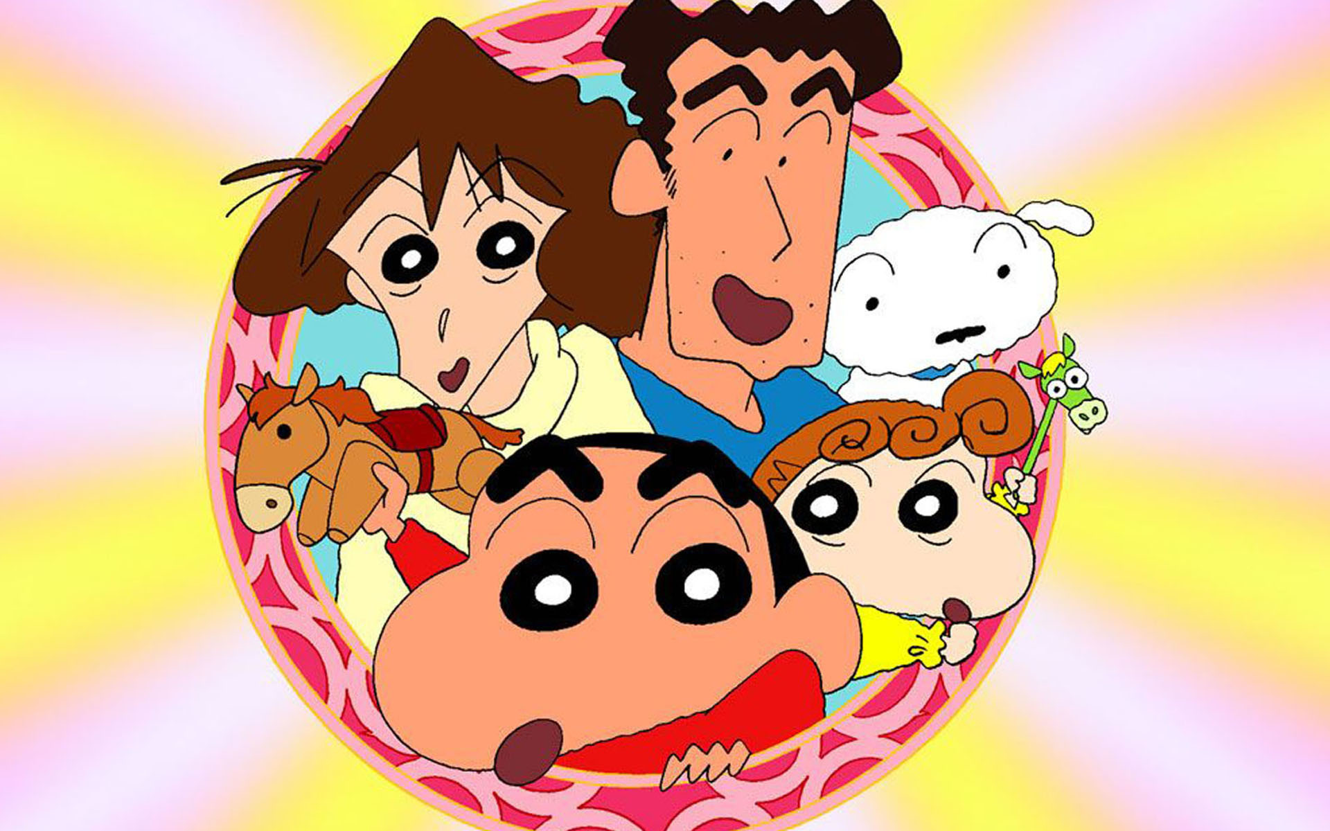 Crayon Shin-chan personaggi famiglia, 1920x1200 WUXGA, Desktop