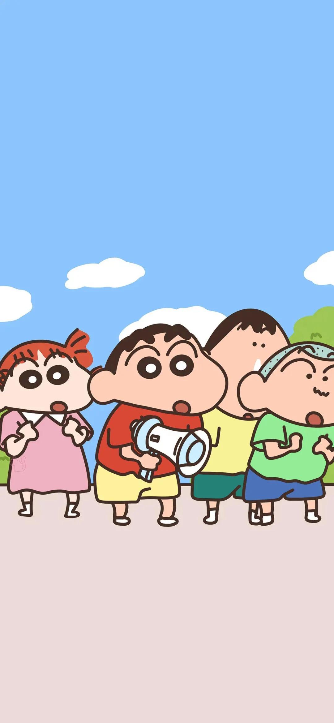 Shin-chan e amici cartoon, 1080x2337 Full HD Verticale, Smartphone