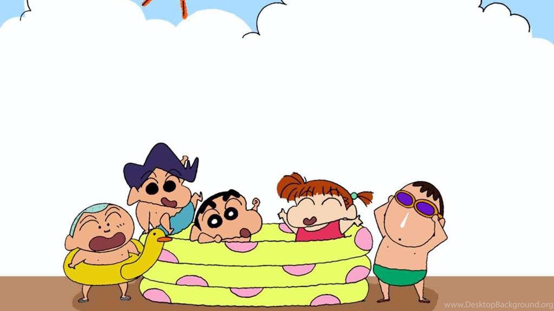Shin-chan e amici spiaggia, 1920x1080 Full HD 1080p, PC