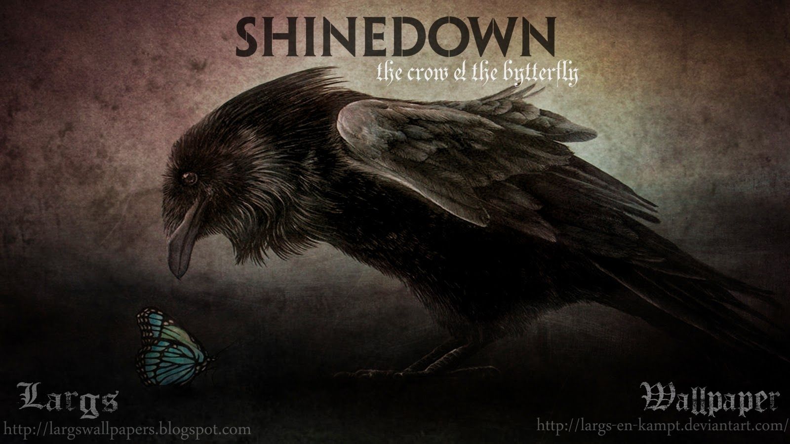 Logo Shinedown uccelli bianco nero, 1920x1080 Full HD 1080p, Desktop