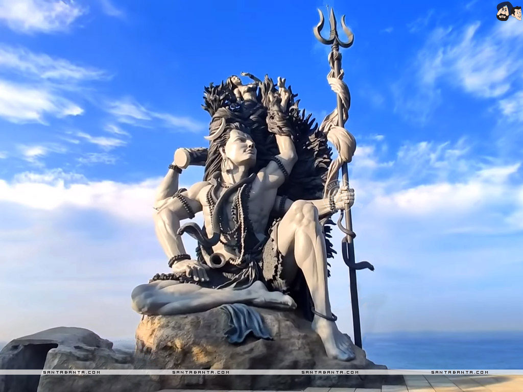 Statua di Shiva con tridente, 1024x768 HD, Desktop